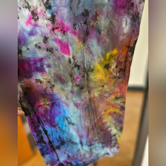 Recycled Riot reverse tie dye galaxy body con dress - Picture 5 of 5